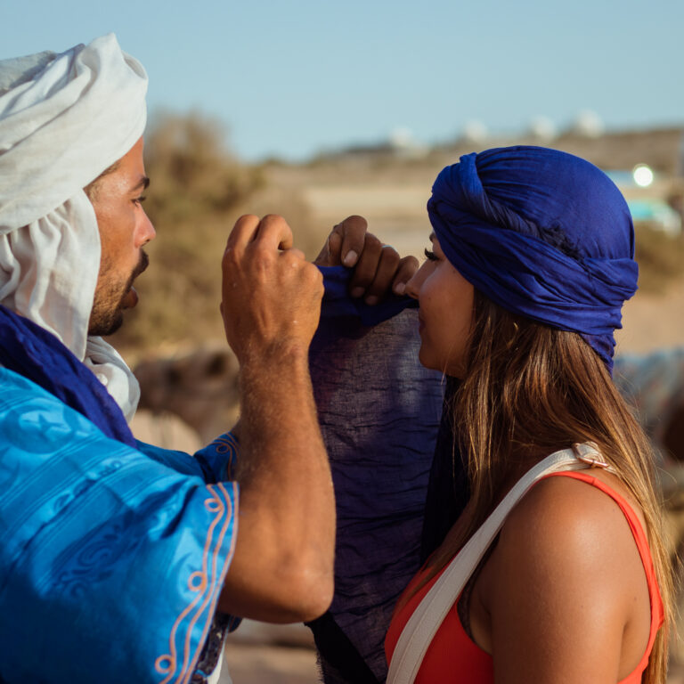 Home Desert turban making in timlalin